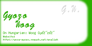 gyozo woog business card